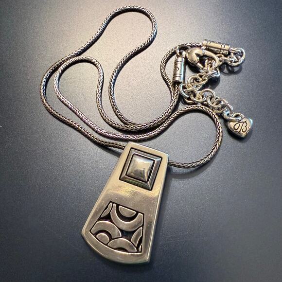 Reversible Brighton Bloc Haus Silver Plated Crystal Pendant - Picture 5 of 10